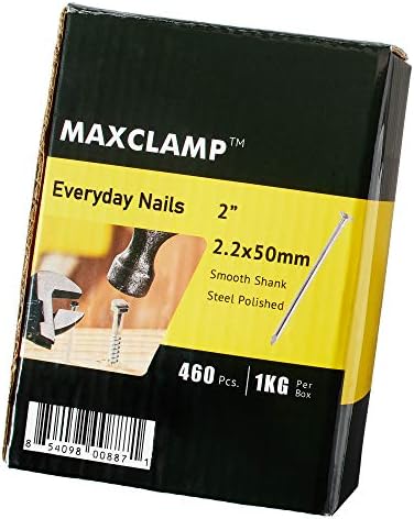 Maxclamp всеки ден Нейлз - 460 x 2-инчови пирони с гладка опашка (1 кг)