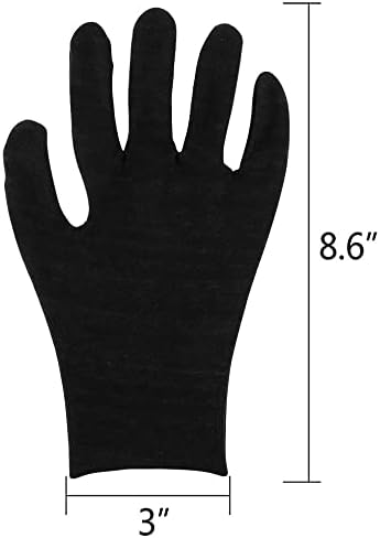 Памучни Ръкавици, 6 Двойки 8,6на Големия Размер, с Дебелото Работна Подплата Ръкавици за Официално Разглеждане