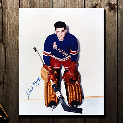 Снимка на Чък Рейнера Ню Йорк Рейнджърс с автограф 8x10 - Снимки на НХЛ с автограф