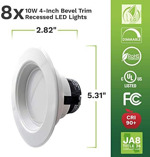 - Вградени лампа Bioluz LED 4 с модифицираните led с Мощност 65 W (при използване 10 W) 700 Лумена, 90 CRI,