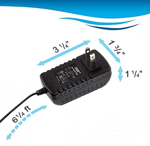 Адаптер за променлив ток HQRP/захранване, съвместими с Brother AD-5000 AD-5000ES P-Touch PT-H105 PT-1290 PT-1300