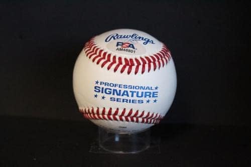 Автограф на Джак Маккеона (световен Шампион 2003 г.) в бейзбола Auto PSA/DNA AM48801 - Бейзболни топки с автографи
