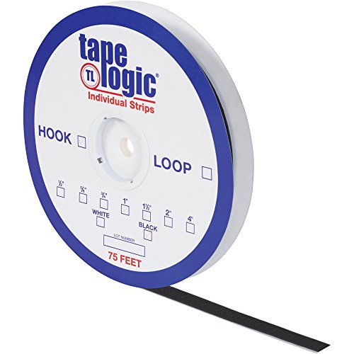 Tape Logic® Индивидуални Лента, лента, лента Контур, 1 1/2 x 75', Черен, 1/Калъф с отстъпка за Доставка от САЩ