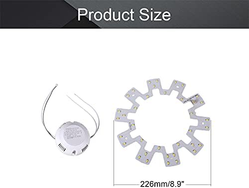 Othmro 6500 K Алуминиева плака Led Чип Лампа 18 W, 220 В Бяло 226 мм (Диаметър) COB led чип за Замяна на източника на светлина Супер Ярък Висока Мощност или Прожектор 1 бр.