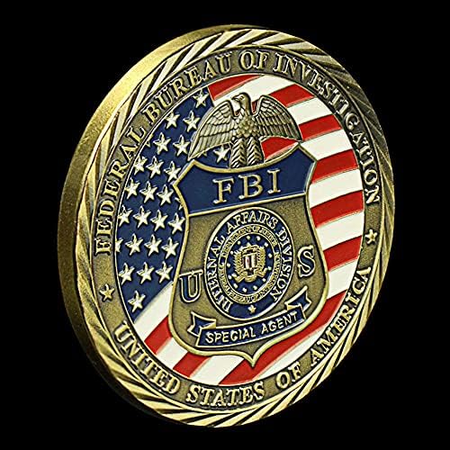 Сувенири Позлатени монети Покана на Федералното бюро за разследване на Съединените Щати