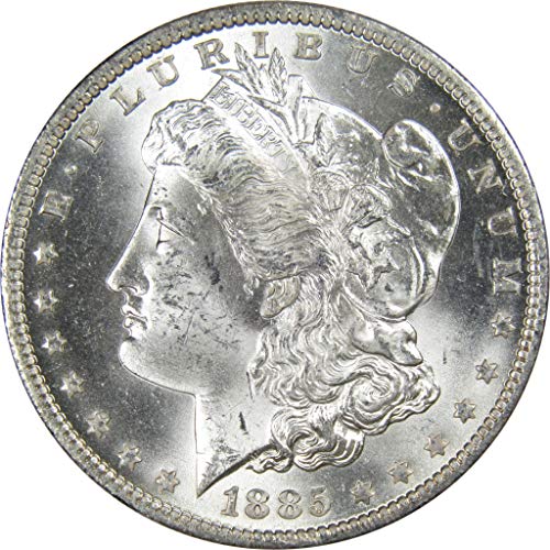 Монета 1885 г. O Morgan Dollar BU Choice, не Обращающийся монетен двор на Щата 90% Сребро, 1 долар на САЩ