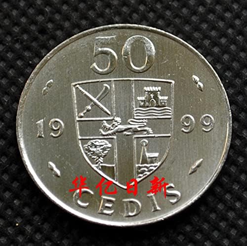 Монета на Гана 50 Серии Африкански Монети с животни 1999 KM31A Нови