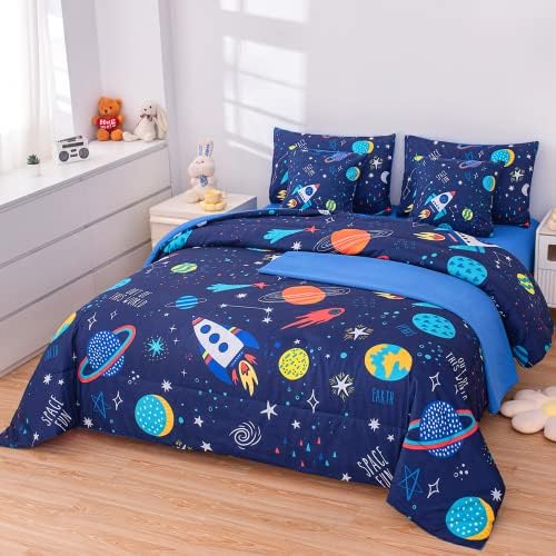 Детски Комплекти Спално бельо за момчета и Момичета Космическото Спално Бельо, Комплект Спално бельо Galaxy