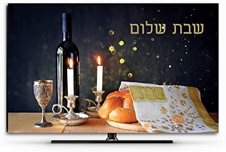 КРЕАТИВНИ Корици на Групата TV - Shabbat Dinner & Jerusalem (75 инча, Shabbat Вечеря на Тъмно)