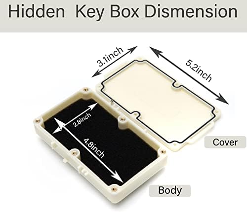 Кутия за съхранение на ключове 1PK, Магнитна Кутия За скриване на ключ GPS, Кутия За заключване на резервни