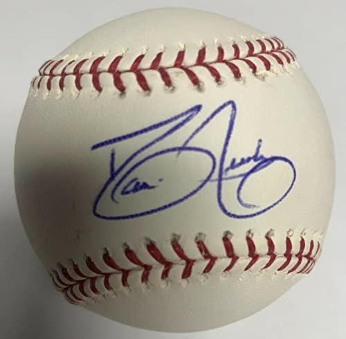 Дейвид Джастис подписа MLB Бейзбол * йорк Янкис PSA W40165 - Бейзболни топки с автографи