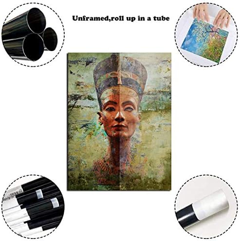 Jihong Платно Монтиране на Изкуството за Домашен интериор, Картината Печат върху Платно, Плакат на Нефертити