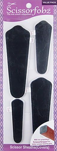Сабя за ножици от SCISSORFOBZ улови за ножици -ЦЕННА опаковка-4 размера - Дизайнерски калъфи за ножици, ленти