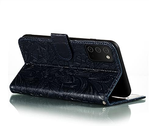 CCSmall за Samsung Galaxy A03s Женската чанта-портфейл със завързана цветя модел [Функция на каботажните] Луксозен