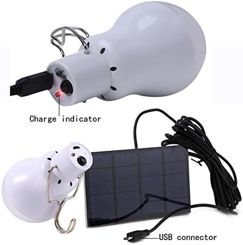 Преносим Слънчева Лампа 15 W 130ЛМ USB Led Лампа Акумулаторна Соларен Панел за работа на Открито, Палатки, Риболов,