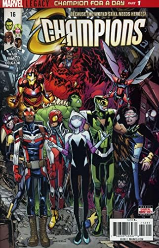 Шампиони № 16 VF / NM; Комиксите на Marvel | Spider-Момиче, Гуен-Мун