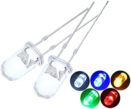 50 бр 10 mm Топло бял led диодни лампи (Прозрачни Кръгли dc 3 В 20 ma) Ярка Лампа за Осветление Лампи Електронни