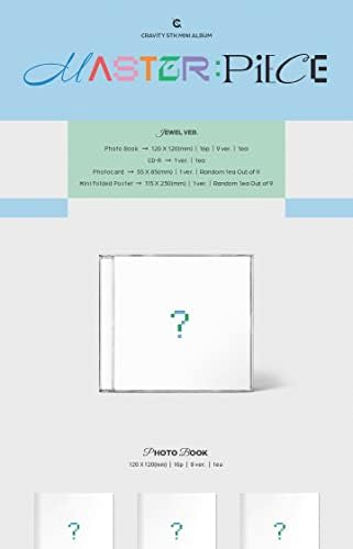 CRAVITY Master: Част 5-ти мини-албум Jewel Version CD + Мини сгъваем плакат в опаковка + Книга + Фотокарточка