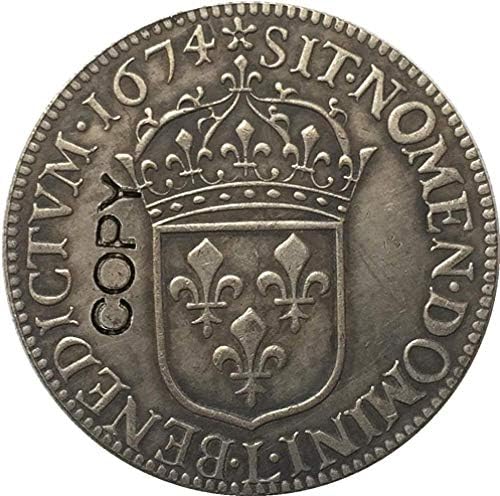 Франция Луи XIV 30 Соли 1674 Копирни Монети COPYSouvenir Новост Монета, Монета за Подарък