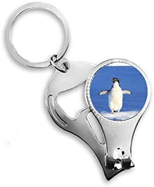 Сладък Бял Пингвин На Науката Природа На Картината Ножица За Нокти Халка Ключодържател Отварачка За Бутилки Машина За Рязане