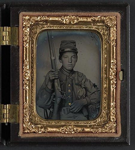 Исторически находки Снимка: Гражданската война в САЩ,сержант Уилям Т.е. Бейдлер, роти С, конни Вирджиния