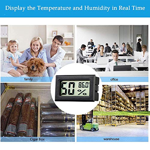 Rojuna Мини-Термометър-Влагомер, Малки Цифрови Електронни Измерители на Температурата и Влажността, LCD дисплей