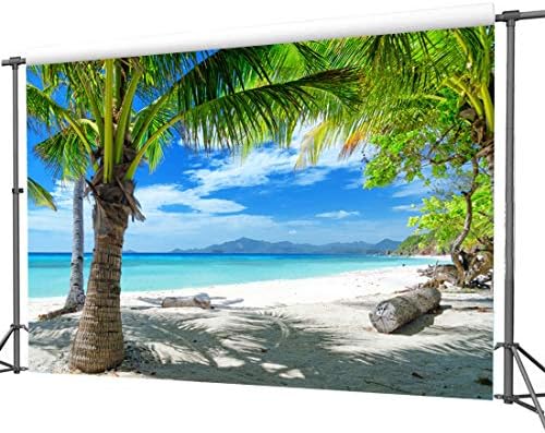 LTLYH 7x5ft Тропически Летни Плажни Фонове, За Снимки Хавайски Luau Вечер в Синьото Небе, Морски Фон за Снимки