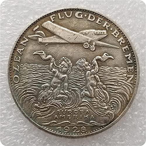 Старинни Занаяти 1928 Немска Сребърна Доларова Монета 1928 Г Монета Скитник