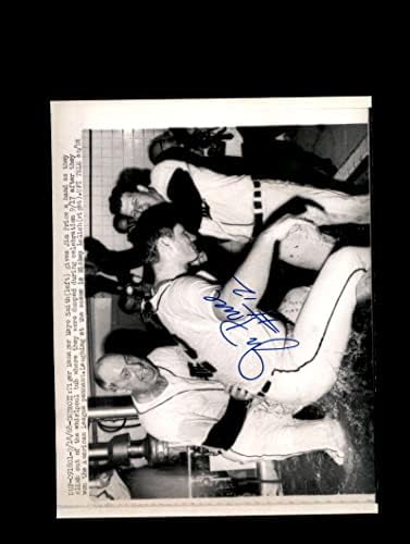 Джим Прайс Подписа 1968 7x9 Детройт Тайгърс Оригинален Жично Фотоавтограф