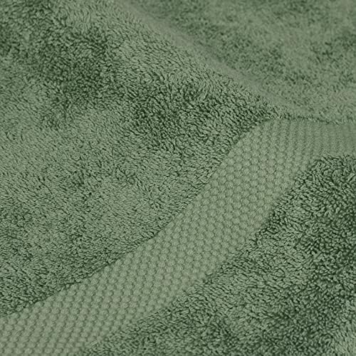 Памучно кърпа за лице Ленена двор Таван от гребенчатого памук (опаковка от 2 броя) (един размер) (евкалипт)