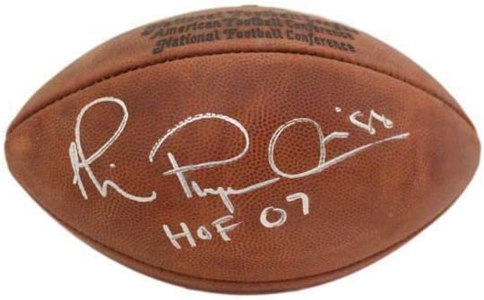 Майкъл Ървин, Подписано на Далас Каубойс Автентични Футболни топки Таглиабуе Football HOF JSA 14651 - Футболни