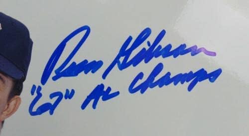 Ръс Гибсън Подписа Автограф 8x10 Снимка на I - Снимки на MLB с автограф