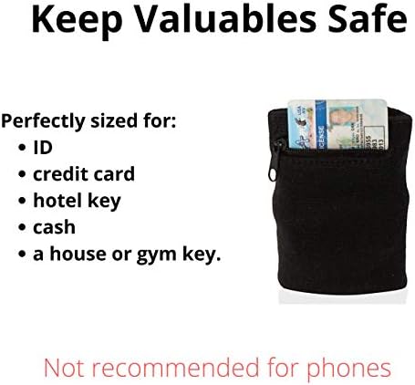 Suddora Чанта в китката с цип- Sweatband / Портфейл-гривна за ключове, лични карти, визитки, пари в брой