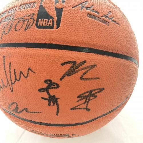 2015-16 Екип Warriors Подписа Баскетболен PSA / Топка с Автограф от ДНК - Баскетболни Топки С Автограф