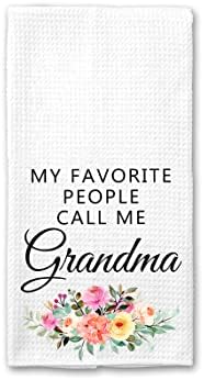 Любимите ми хора ме Наричат Баба Кухненски кърпи - Бабини Супени кърпи - Декор кухня - Подарък на баба - Подарък