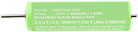 Батерия за цифров бръснач Synergy, съвместим с бръснач Panasonic ES8067, (Ni-MH, 1.2, 2000 mah) голям капацитет,