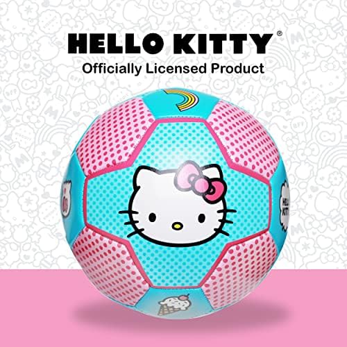 Футболна топка Capelli Sport Hello Kitty Kids, Размер 3, лого Дизайн, Официално Лицензиран по Футбол за момчета