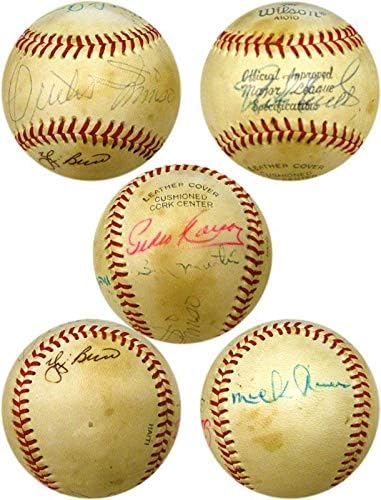 Мини Миносо, Йога Берра, Били Лястовици и Други бейзболни играчи с Автограф - Бейзболни топки с автографи