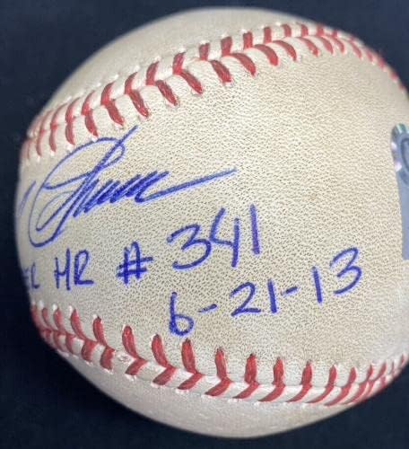 Мигел Кабрера В играта Използвал Подписан Хоумран за кариера 341 MLB Бейзбол Holo 2013 MVP - Използваните бейзболни