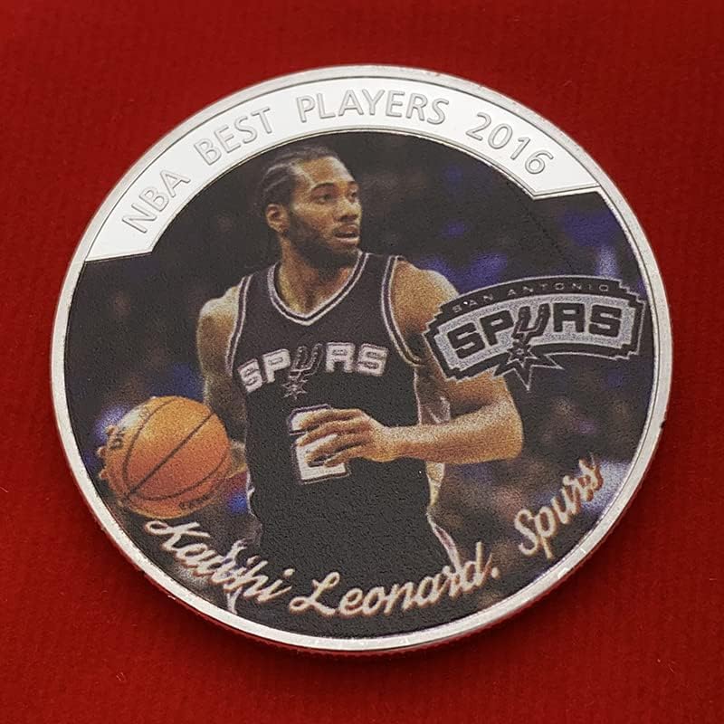 Звездата на НБА Леонард сребърно покритие Медал Колекционерски Монети Ремесленная Баскетболно Медал Малки Монети