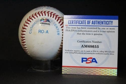 Хуан Гонзалес Подписа Бейзболен Автограф Auto PSA/DNA AM48655 - Бейзболни топки с Автографи