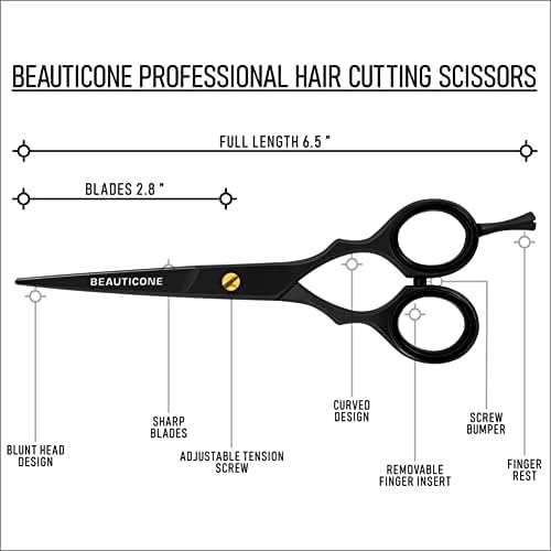 Ножица за Подстригване на коса BEAUTICONE | Фризьорски Ножици от неръждаема стомана | Фризьорски Ножици за салон