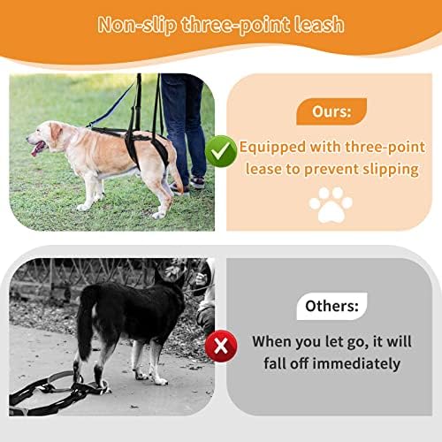 Поддържаща шлейка за кучета LOOBANI за задните крака, Регулируема куче стропа за рехабилитация на стари кабели