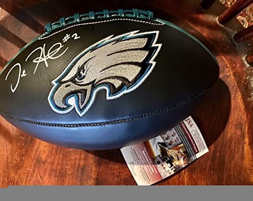 Футболна топка с автограф от Jalen Hurts с логото на Philadelphia Eagles JSA - Футболни топки С Автографи