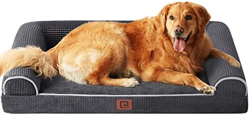 Куче легло EHEYCIGA Memory Foam XL за големи кучета, Ортопедични Водоустойчив Много Голямо куче легло с Поролоновыми