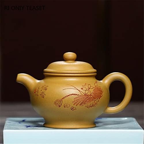LIUZH Лилаво Глинени Саксии от Руда Mudmadmade Чай Гърне Китайски Чай Набор от Zisha Подаръци 200 мл