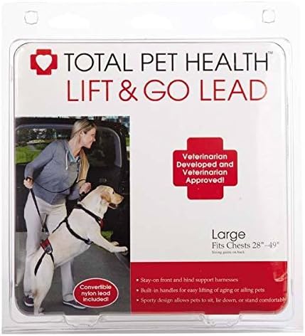 Каишки Total Пет Health Lift & Go за кучета, Приемани от ветеринарен лекар за пътуване (Големи)