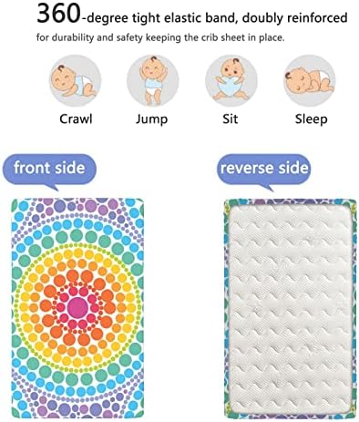 Чаршаф за легло с дъгова тема, Стандартен чаршаф за матрак за легло от ултра Мек материал - чудесно за стая