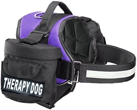 Шлейка за кучета Doggie Stylz Терапия с Подвижни Седельной чанта Раница-Переноска Пътна чанта за носене. 2 Подвижни,