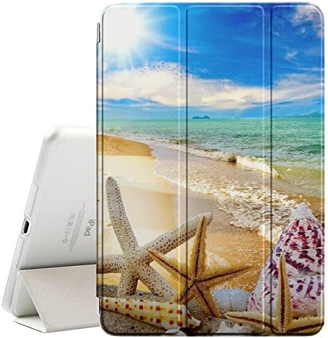 Graphic4You Морска звезда Пясъчен плаж Ултратънък калъф Smart Cover Stand [с функция за сън / събуждане] за